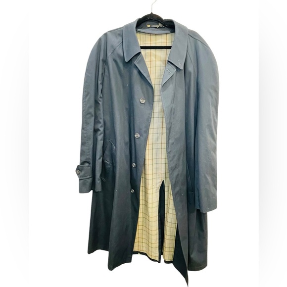 Pefri Men’s Trench Coat in Dark Navy gray with removable bodywarmer size 54, XXL - Picture 6 of 7